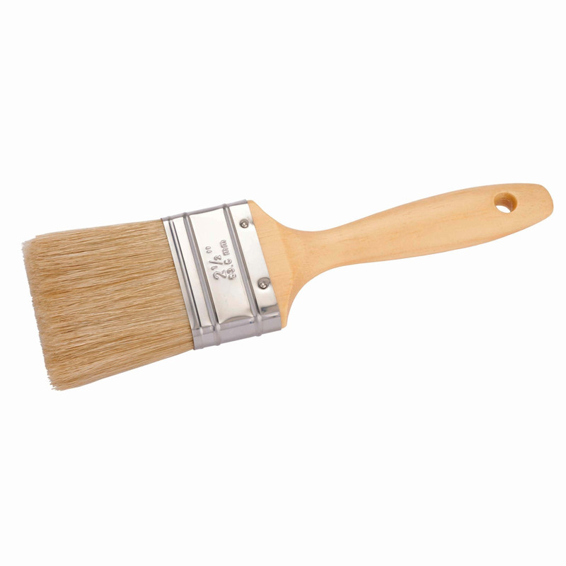 Onyx White China Bristle Brush - Width:2-1/2"